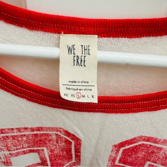 FREE PEOPLE small Nicky #33 T Shirt Sports Event we the free - Picture 5 of 10